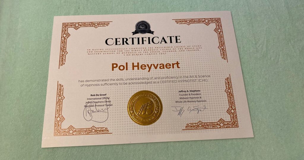 certificate Jeffrey Stephens